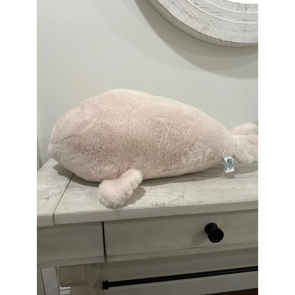 Earth Pals Plush Harp Seal Stuffed Animal Pink Cream Recycled Petting Zoo 16in